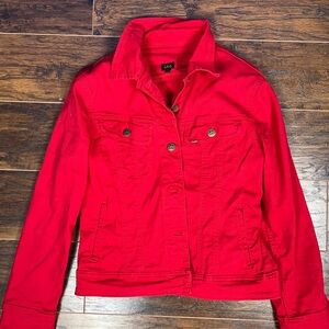 Lee Women's Vibrant Red Jean Jacket